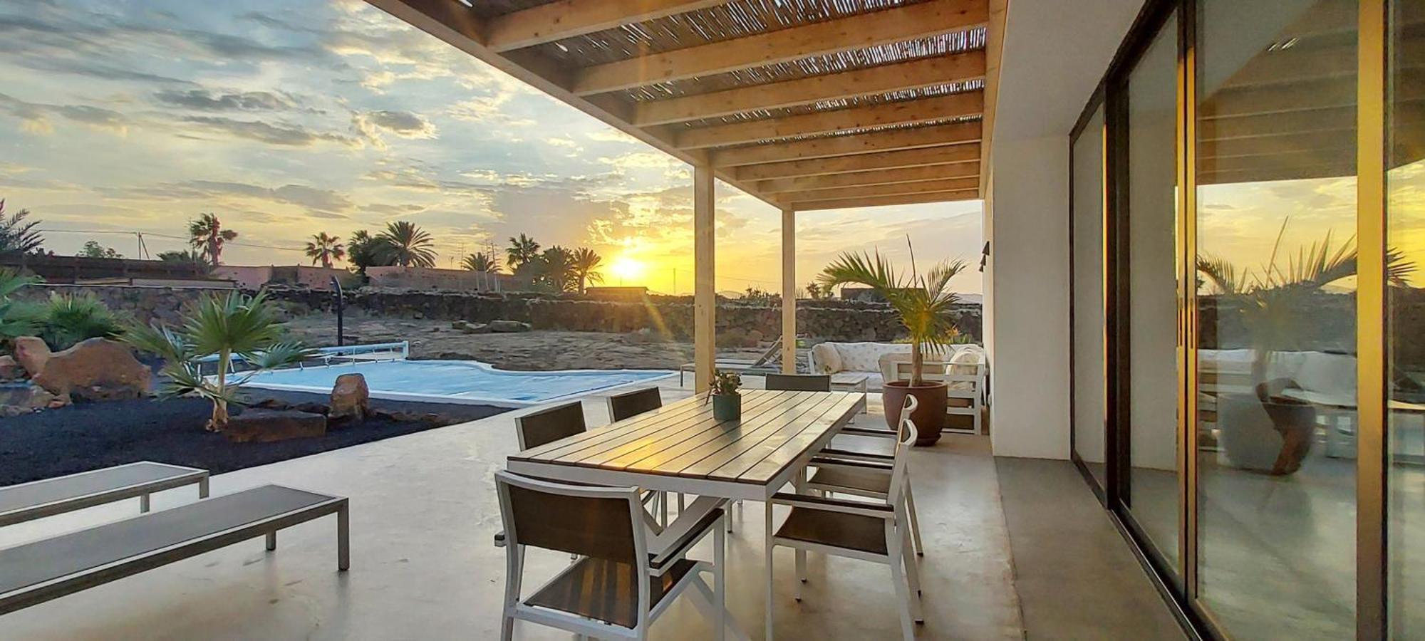 Villa Tabaiba en Lajares con Piscina Exterior foto